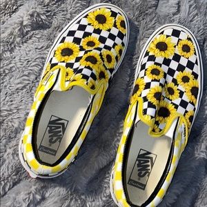 Custom Sunflower Vans